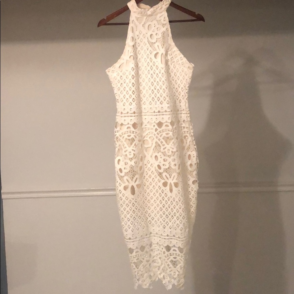White lace dress